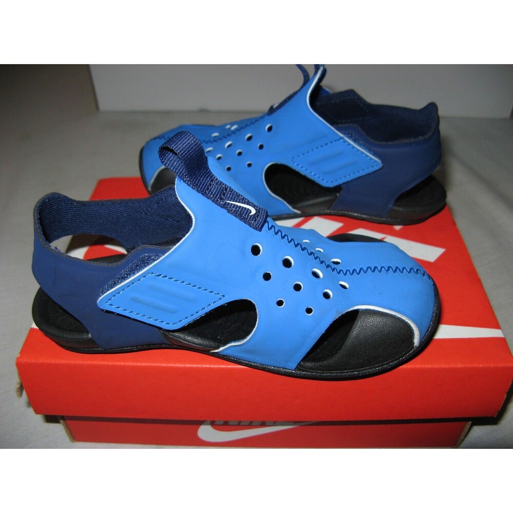 Nike Sandals Kids Baby Toddler Blue Sunray Protect 2 PS 943826-403 Size 8C - Picture 3 of 5